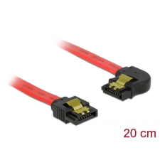 DELOCK SATA 6 Gb/s Cable straight to left angled 20cm Red 83962 kábel és adapter