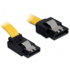 DELOCK SATA 6 Gb/s fel /egyenes kábel, fém, 50 cm kábel és adapter
