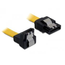DELOCK SATA 6 Gb/s le/egyenes kábel, fém, 20 cm (DL82800) kábel és adapter