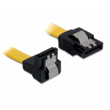DELOCK SATA 6 Gb/s le /egyenes kábel, fém, 30 cm kábel és adapter