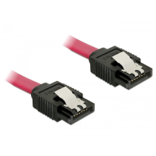 DELOCK SATA 6Gbps 100cm egyenes-egyenes piros kábel kábel és adapter