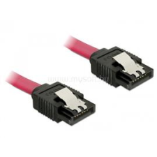 DELOCK SATA 6Gbps 20cm egyenes-egyenes piros kábel (DL82675) kábel és adapter