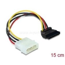 DELOCK SATA HDD (derékszögű) - 4 tűs apa (Molex) hálózati kábel (DL60101) kábel és adapter