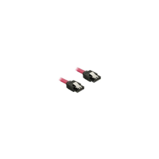 DELOCK SATA-Kabel SATA III -> SATA St/St 0.70m rot Clips (82678) kábel és adapter
