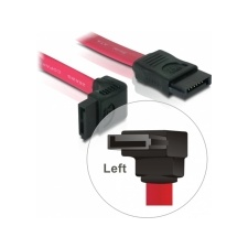 DELOCK SATA piros felfele/egyenes csatl. 22 cm-es összekötő kábel asztali számítógép kellék