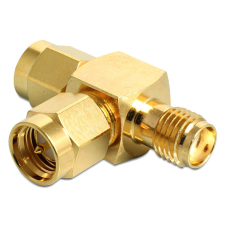DELOCK SMA dugó > SMA dugó > SMA jack T-alakú kábel és adapter