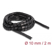 DELOCK spirál flexibilis kábelburkolat 2m x 10mm fekete (19014) (delock19014) asztali számítógép kellék