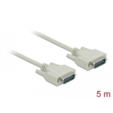 DELOCK Sub-D15-ös soros kábel, apa-apa, 5 m kábel és adapter