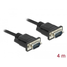 DELOCK Sub-D9-es, RS-232 soros kábel, apa-apa, 4 m kábel és adapter