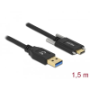 DELOCK SuperSpeed USB (USB 3.2 Gen 1) kábel A-típusú apa csatlakozó - USB Type-C apa csatlakozó csa