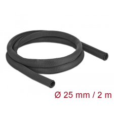 DELOCK Szőtt önzáródó karmantyú 2 m x 25 mm-es, fekete villanyszerelés