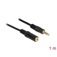 DELOCK sztereo Jack 3.5 mm apa / anya iPhone 4 pin hosszabbító kábel 1m (84666) kábel és adapter
