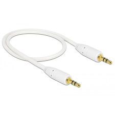 DELOCK sztereo jack kábel 3,5 mm 0,5 m fehér (83743) kábel és adapter