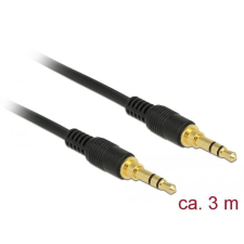DELOCK sztereó jack kábel 3,5 mm 3 pin apa &gt; apa 3m fekete (85551) kábel és adapter