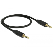 DELOCK sztereó jack kábel 3,5mm 3 pin apa &gt; apa 0,5m kábel (83742) kábel és adapter