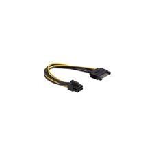 DELOCK tápkábel PCI Express VGA kártyához (1 x Sata / 1 x 6 pin) kábel és adapter