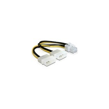 DELOCK tápkábel PCI Express VGA kártyához (2 x Molex / 1 x 6 pin) kábel és adapter