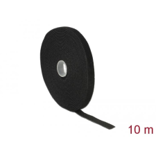 DELOCK tépőzáras szalagtekercs 10mx13mm fekete (18712) (delock18712) asztali számítógép kellék