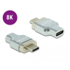 DELOCK Thunderbolt 3 / USB Type-C (DP Alt Mód) 8K 30 Hz mágneses adapter apa - anya