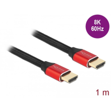  Delock Ultra nagy sebességű HDMI kábel 48 Gbps 8K 60 Hz piros 1 m tanúsítvánnyal kábel és adapter