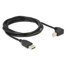 DELOCK USB2.0 M - USB-B M (90°) Adapterkábel 2m - Fekete (83528) kábel és adapter