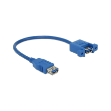 DELOCK USB3.0 Kabel A -> A Bu/Bu 0.25m Einbau (85111) kábel és adapter
