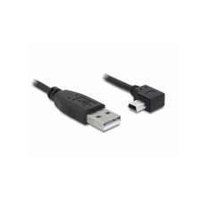 DELOCK USB 2.0-A apa - USB mini-B 5 tűs könyök apa átalakító kábel, 5m asztali számítógép kellék