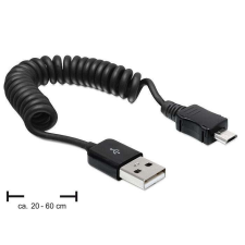 DELOCK USB 2.0-A male &amp;gt; Micro USB-B apa, spirál kábel kábel és adapter