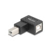 DELOCK USB 2.0 adapter B-típusú USB apa B-típusú USB anya 90 -ban balra hajlított
