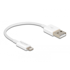 DELOCK USB 2.0 - Apple Lightning kábel 0.15m - Fehér kábel és adapter