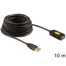 DELOCK USB 2.0 hosszabbító kábel, aktív 10m kábel és adapter