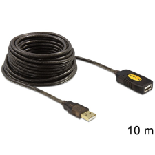 DELOCK USB 2.0 hosszabbító kábel, aktív 10m kábel és adapter