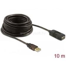 DELOCK USB 2.0 hosszabbító kábel, aktív 10m (DL82446) kábel és adapter