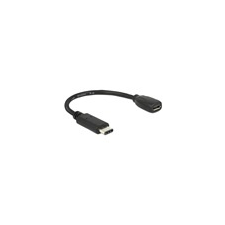 DELOCK USB 2.0 kábel 15 cm (Type-C dugó / mikro-B aljzat) kábel és adapter
