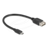 DELOCK USB 2.0 kábel EASY USB Type Micro apa - EASY USB Type-A anya 0,2 m