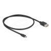 DELOCK USB 2.0 kábel EASY USB Type Micro apa - EASY USB Type-A anya 0,5 m