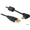 DELOCK USB 2.0 mikro kábel 1 m (Type-A dugó / mikro-B dugó, 90°)