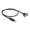 DELOCK USB 2.0 - RS-232 kábel 50 cm (66453) (del66453)