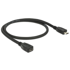 DELOCK USB 2.0-s bővítőkábel Micro-B csatlakozó &gt; Micro-B csatlakozó 0.5m (83567) kábel és adapter