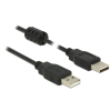 DELOCK USB 2.0-s kábel A-típusú csatlakozódugóval > USB 2.0-s, A-típusú csatlakozódugóval, 5,0 m, fe