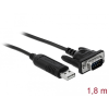 DELOCK USB 2.0 soros RS-232 adapterhez kompakt soros konnektor házzal