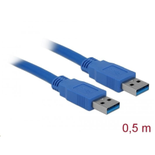 DELOCK USB 3.0-A apa/apa kábel, 0,5m (83121) kábel és adapter