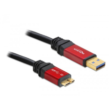 DELOCK USB 3.0-A &gt; mikro-B apa / apa, 1 m prémium kábel kábel és adapter