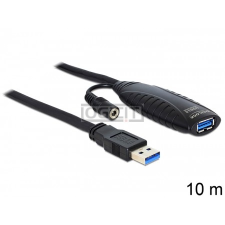 DELOCK USB 3.0 aktív hosszabbító kábel, 10 m kábel és adapter