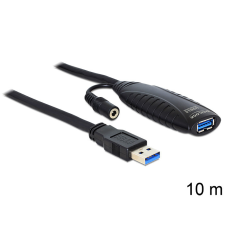  Delock USB 3.0 aktív hosszabbító kábel, 10 m kábel és adapter