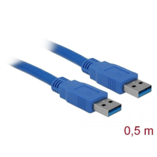 DELOCK USB 3.0 Type-A male &gt; USB 3.0 Type-A male 0,5m cable Blue kábel és adapter