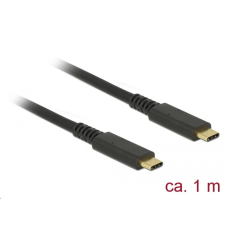 DELOCK USB 3.1 Gen 2 (10 Gbps) kábel Type-C - Type-C 1 m PD 3 A E-Marker koaxiális (85207) (delock-85207) kábel és adapter