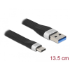 DELOCK USB 3.2 Gen 1 FPC lapos csík kábel USB A-típusú - USB Type-C 13,5 cm PD 3 A