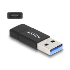 DELOCK USB 3.2 Gen 2 adapter A-típusú USB apa - USB Type-C anya fekete (60001) (delock60001) kábel és adapter
