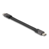 DELOCK USB 40 Gbps FPC lapos csík kábel USB Type-C - USB Type-C 15 cm PD 3.0 100 W E-Marker (80099) (80099)